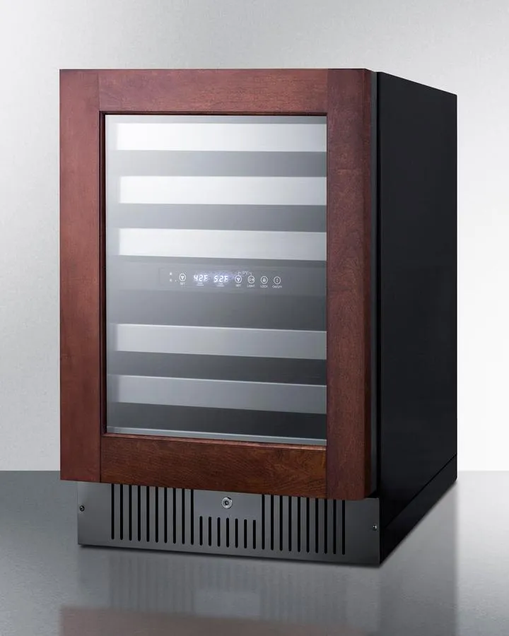 Summit SWC532BLBISTPNRLHD 24" Wide Built-In Wine Cellar (Panel Not Included)