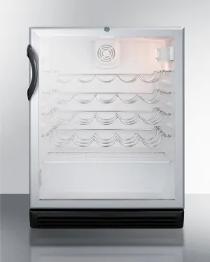 Summit SWC6GBLBIADA 24" Wide Built-In Wine Cellar, Ada Compliant