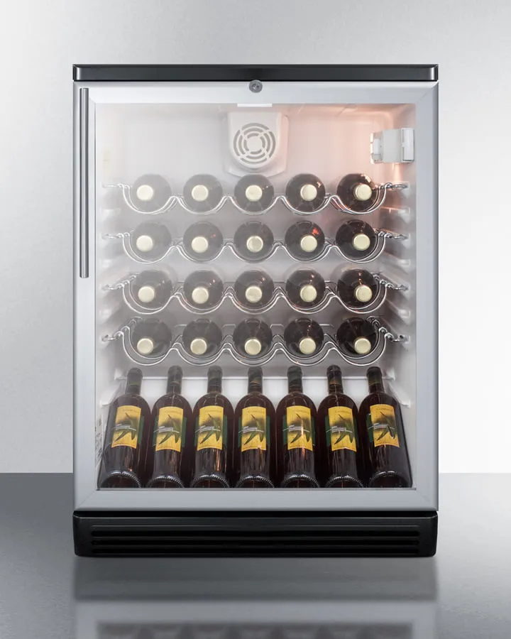 Summit SWC6GBLBIHV 24" Wide Built-In Wine Cellar