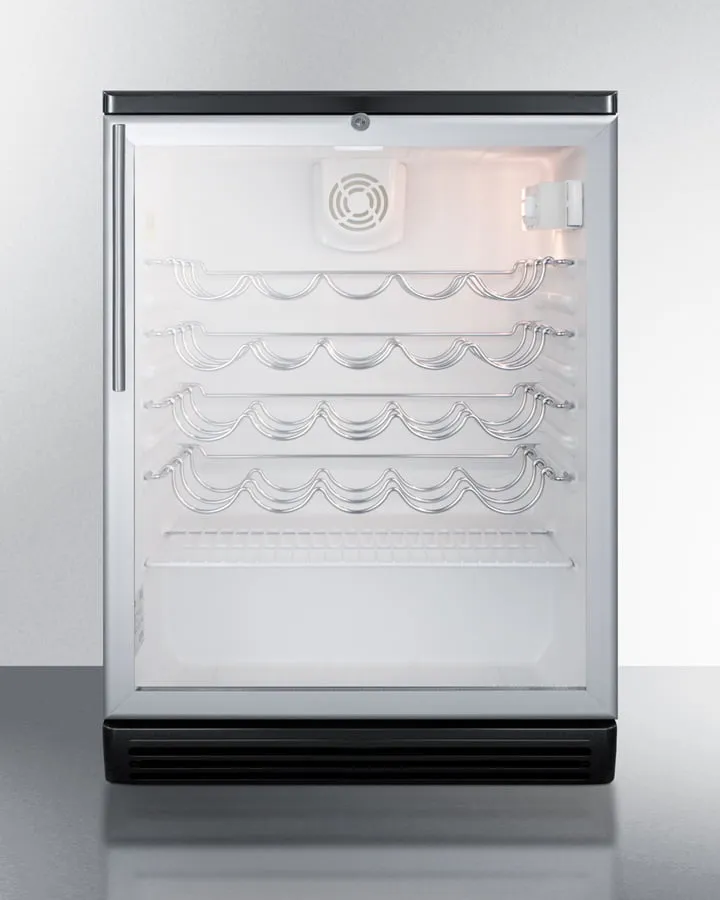 Summit SWC6GBLBIHV 24" Wide Built-In Wine Cellar
