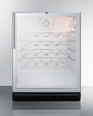 Summit SWC6GBLBIHVADA 24" Wide Built-In Wine Cellar, Ada Compliant