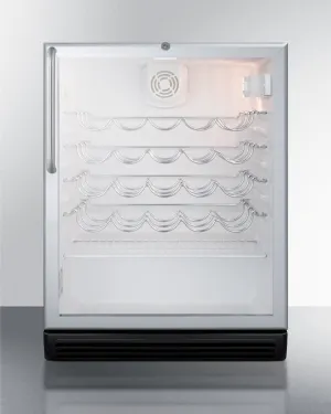 Summit SWC6GBLBITBADA 24" Wide Built-In Wine Cellar, Ada Compliant