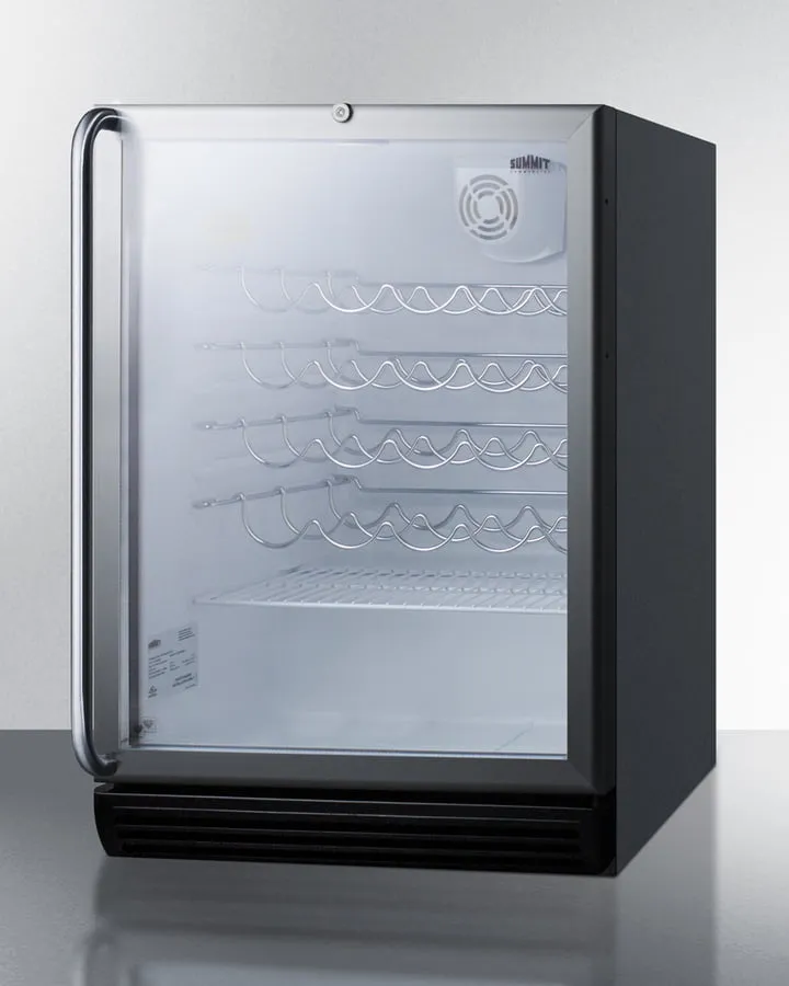 Summit SWC6GBLSHADA 24" Wide Wine Cellar, Ada Compliant
