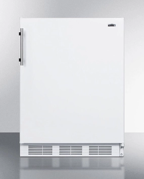 Summit CT661WBIADA Ada Compliant Built-In Undercounter Refrigerator-Freezer For Residential Use, Cycle Defrost With Deluxe Interior And White Exterior Finish