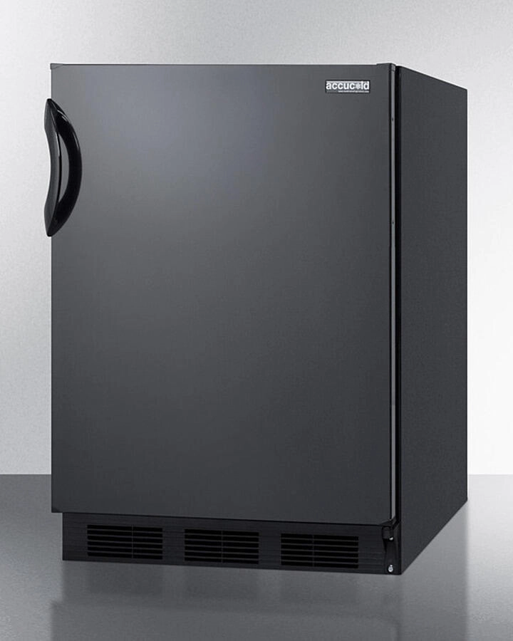 Summit CT66BK Freestanding Refrigerator-Freezer For General Purpose Use, With Dual Evaporator Cooling, Cycle Defrost, And Black Exterior