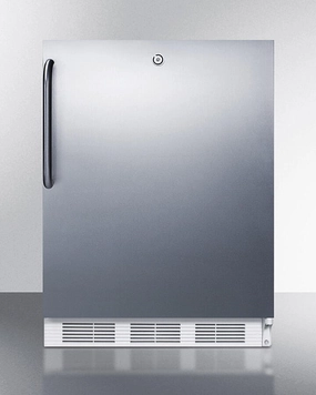 Summit CT66LWCSSADA Built-In Undercounter Ada Compliant Refrigerator-Freezer For General Purpose Use, W/Dual Evaporator Cooling, Cycle Defrost, Lock, And Ss Exterior