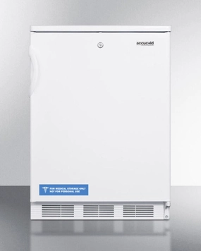 Summit FF6LBI Built-In Undercounter All-Refrigerator For General Purpose Use, With Front Lock, Automatic Defrost Operation And White Exterior