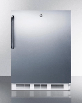 Summit FF6LW7CSS Commercially Listed Built-In Undercounter All-Refrigerator For General Purpose Use, Auto Defrost W/Complete Stainless Steel Wrapped Exterior And Front Lock