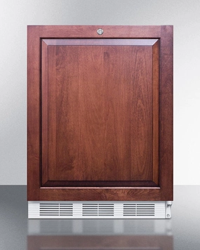 Summit FF6LWBI7IFADA Ada Compliant Commercial All-Refrigerator For Built-In General Purpose Use, Auto Defrost W/Lock, Integrated Door Frame For Overlay Panels, And White Cabinet
