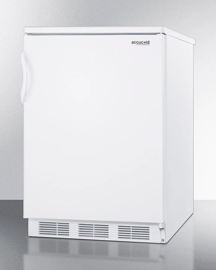 Summit FF6W Freestanding Counter Height All-Refrigerator For General Purpose Use, With Automatic Defrost Operation And White Exterior
