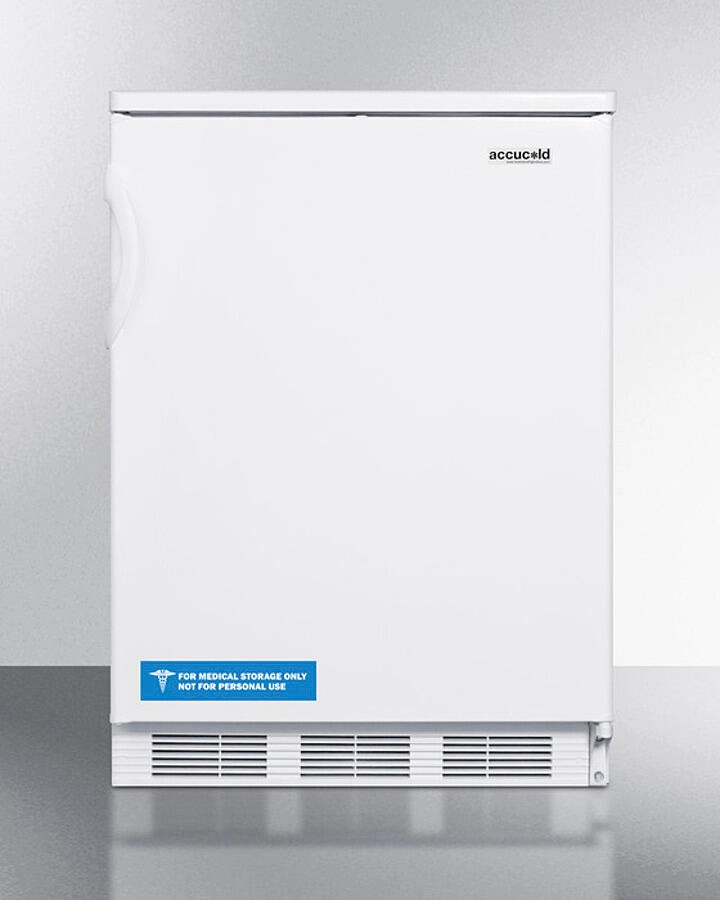Summit FF6WBI Built-In Undercounter All-Refrigerator For General Purpose Use, With Automatic Defrost Operation And White Exterior