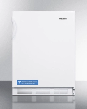 Summit FF7 Commercially Listed Freestanding All-Refrigerator For General Purpose Use, With Flat Door Liner, Automatic Defrost Operation And White Exterior