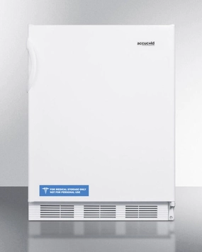 Summit FF7BIADA Ada Compliant Built-In Undercounter All-Refrigerator For General Purpose Or Commercial Use, With Flat Door Liner, Auto Defrost Operation And White Exterior
