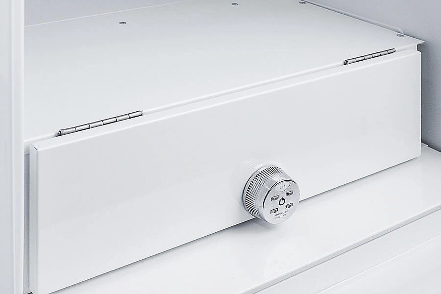 Summit FF7LWBIADA Ada Compliant Built-In Undercounter All-Refrigerator For General Purpose Or Commercial Use, With Lock, Auto Defrost Operation And White Exterior