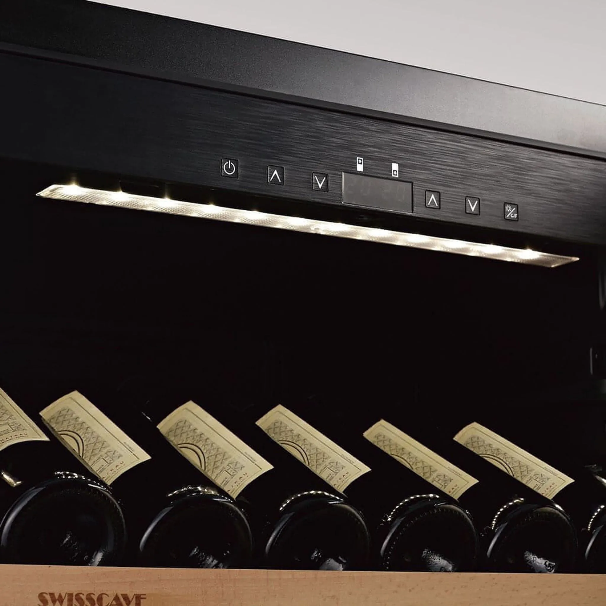 SWISSCAVE Premium - 600mm Dual Zone - 103 Bottle - Freestanding / Built in Wine Cooler - WLB-360DF-MIX