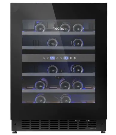 Tecno SH 34D 34 Bottle Built-in Wine Chiller (Full Black) SH34D