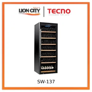 Tecno Uno SW 137 Wine Chiller Black 270L, 119 Btls (750ml)