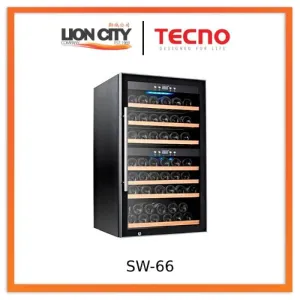 Tecno Uno SW 66 Wine Chiller Black 190L, 60Btls (750ml)