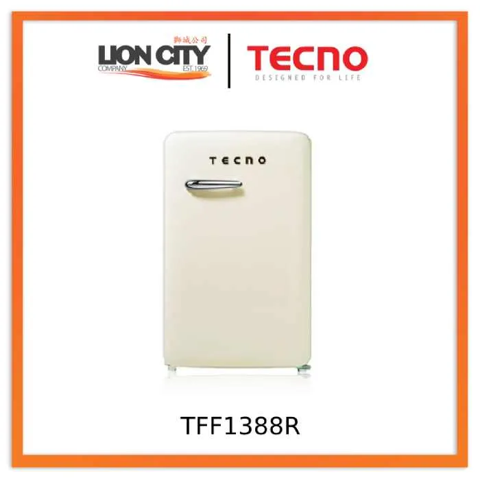 Tecno Uno TFF 1388R CR / MT Upright Freezer, 110L