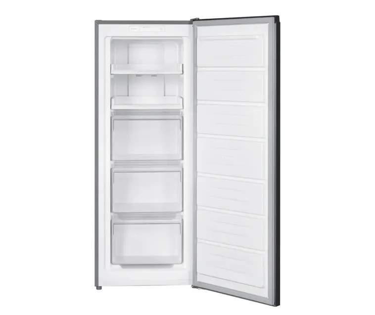 Tecno Uno TFF 348 BK Upright Freezer Black 274L, Frost Free, Reversible Door