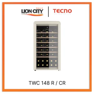 Tecno Uno TWC 148 R / CR Wine Chiller Cream 128L, 52 Btls (750ml)