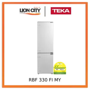 Teka RBF 330 FI MY 241L Built-in No Frost Combi Refrigerator With Air Flow System and Energy a  Class