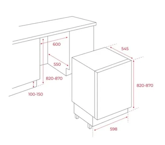 Teka TGI2 120 D EU Built-under Mini Freezer With Antibacterial Gasket and Inverter Motor