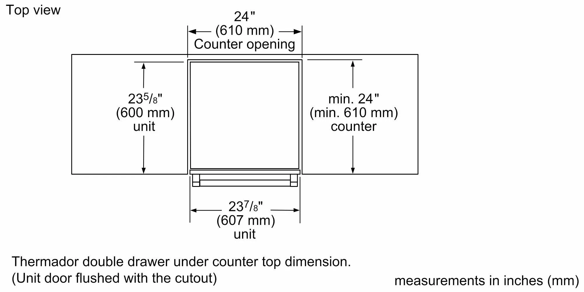 Thermador T24UC915DS Freedom 24 Inch Uc Refrigerator Freezer, Master 24'' Masterpiece Stainless Steel T24Uc915Ds