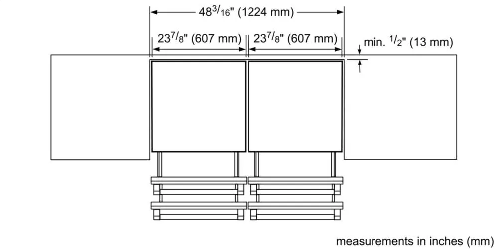 Thermador T24UC920DS 24-Inch Under-Counter Double Drawer Refrigerator/Freezer