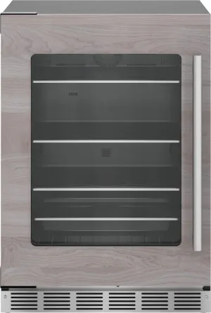 Thermador T24UR905LP Freedom Glass Door Refrigeration 24'' Soft Close Flat Hinge T24Ur905Lp
