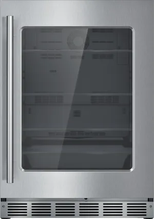 Thermador T24UR915RS Freedom Glass Door Refrigeration 24'' Professional Soft Close Flat Hinge T24Ur915Rs