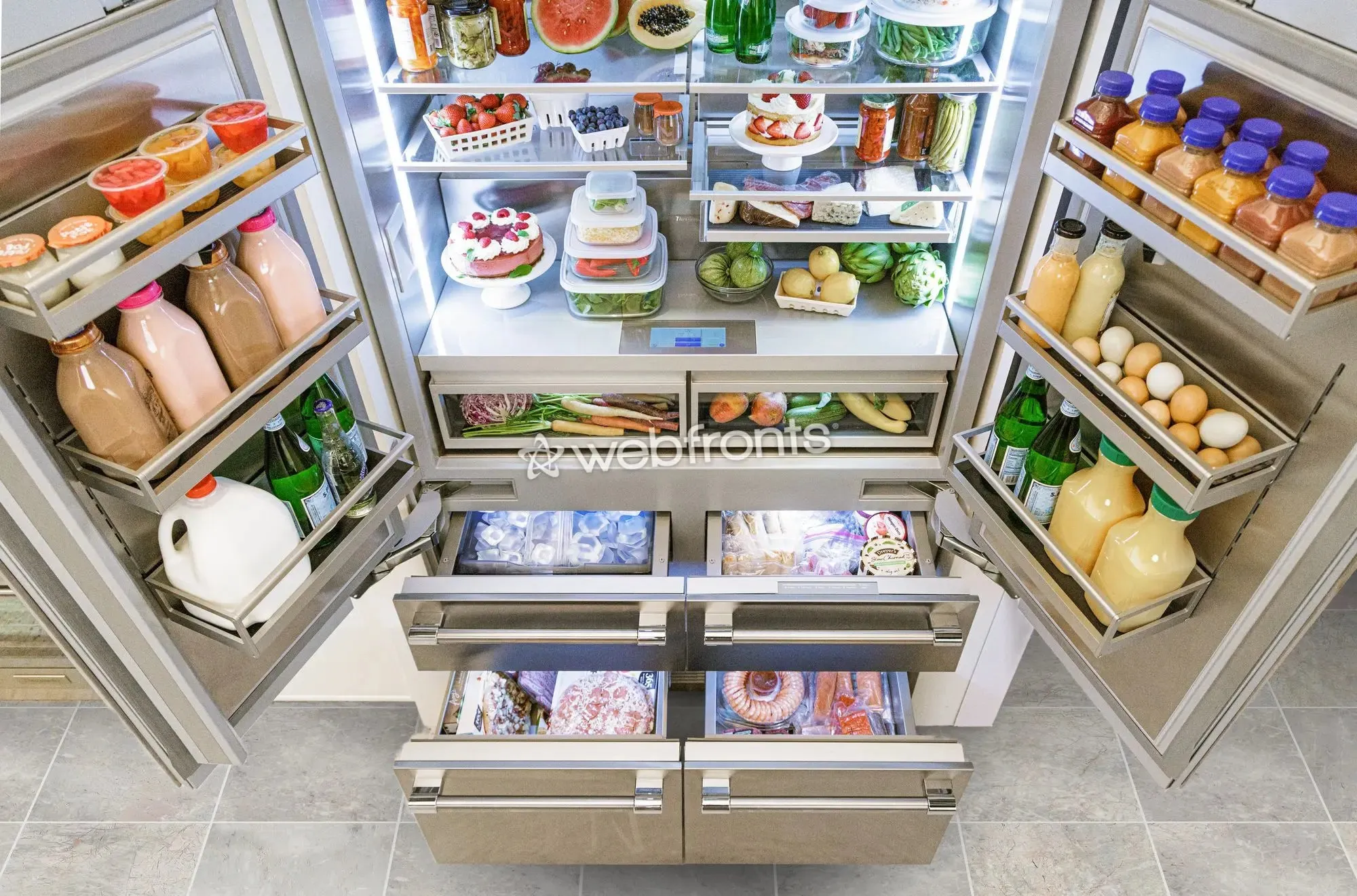 Thermador T48BT120NS  Built-In French Door Bottom Freezer Thermador Us