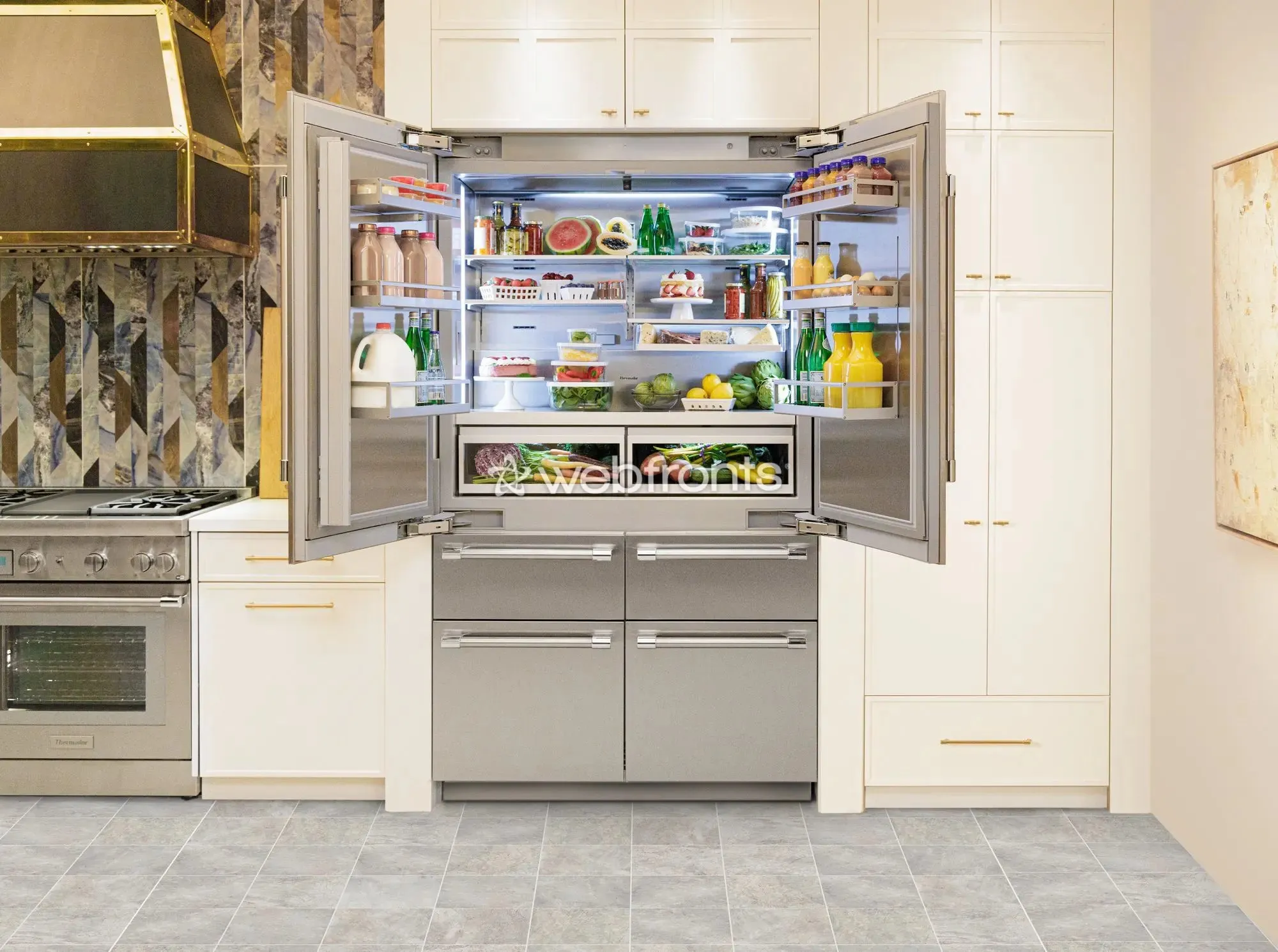 Thermador T48BT120NS  Built-In French Door Bottom Freezer Thermador Us