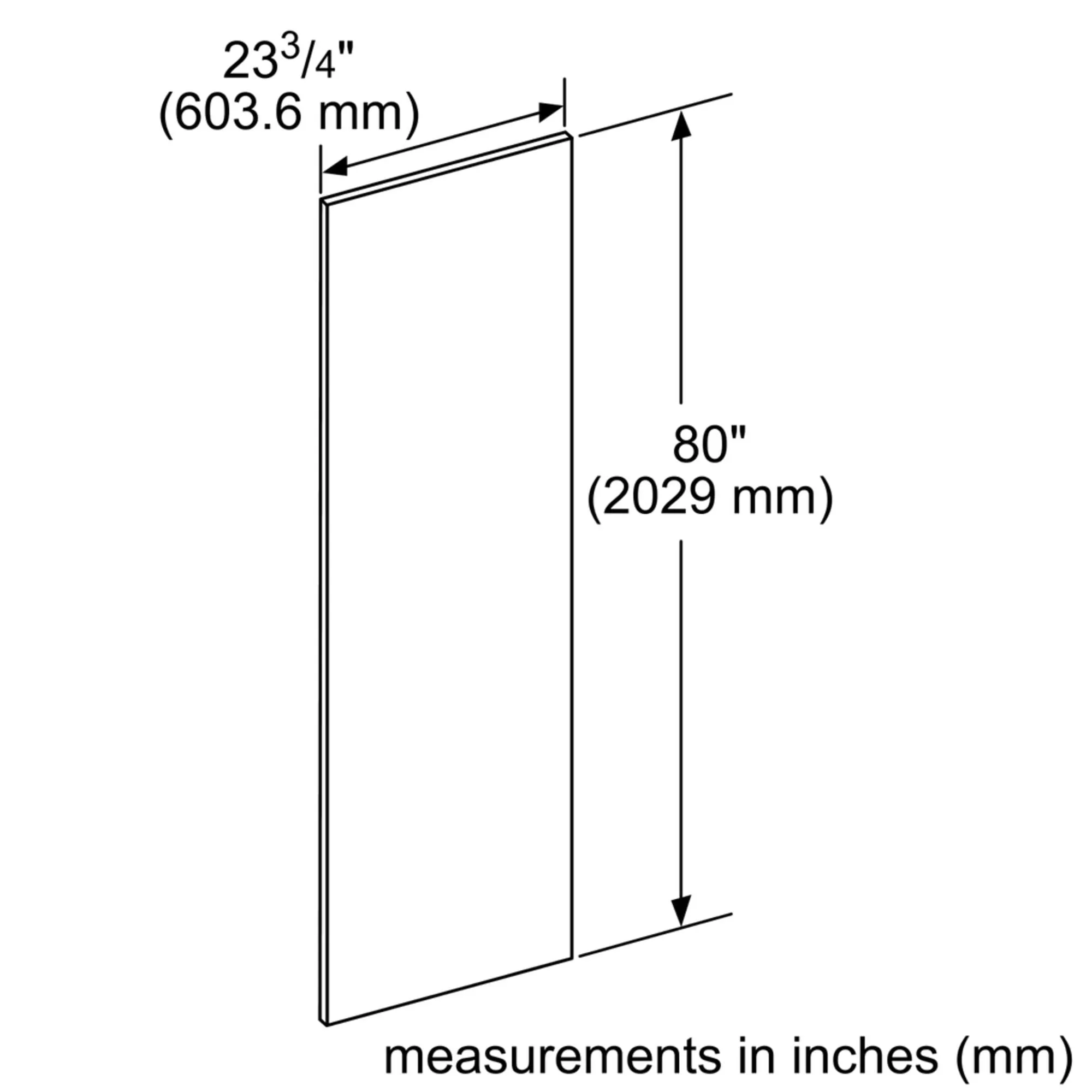 Thermador TFL24IR905 24'' Flush Ss Panel No Holes
