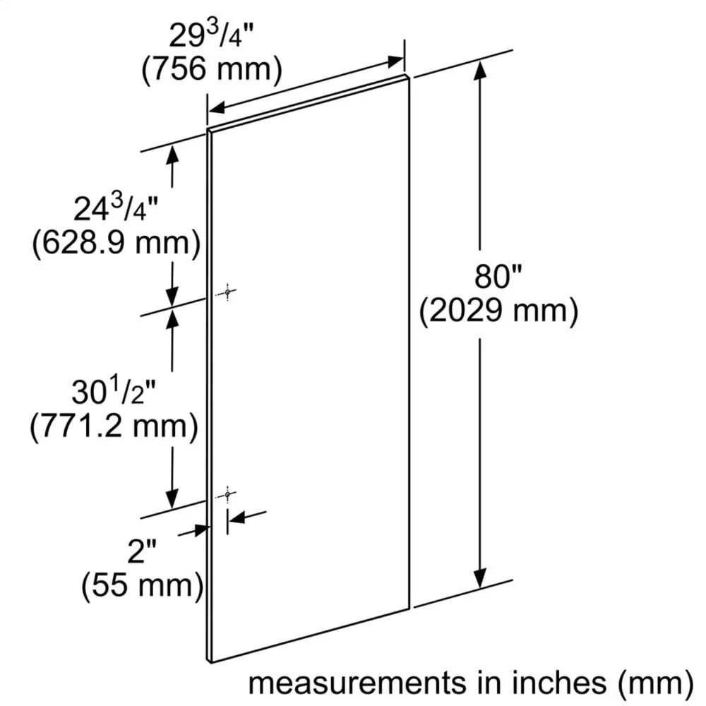 Thermador TFL30IR800 30" Stainless Steel Panel - Flat Tfl30Ir800