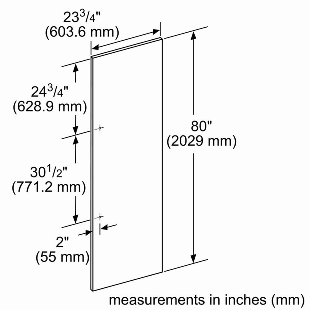 Thermador TFL24IR800 24" Stainless Steel Panel - Flat Tfl24Ir800