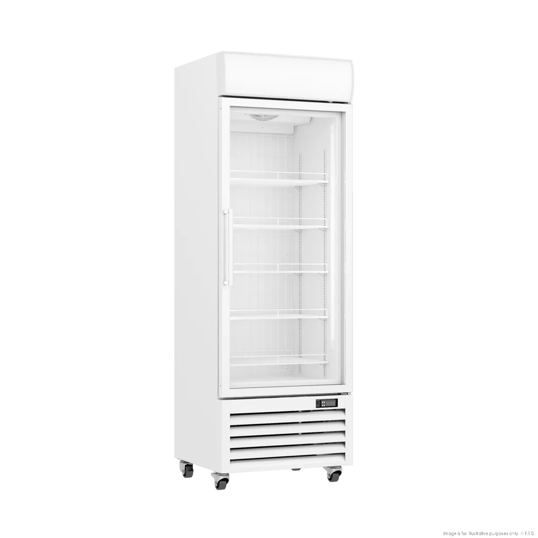 Thermaster 400L Upright Single Glass Door Freezer  LG-400PF