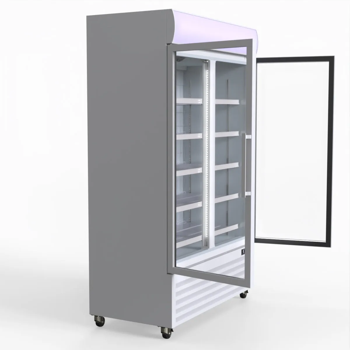 Thermaster 800L Upright Double Glass Door Freezer  LG-800PF