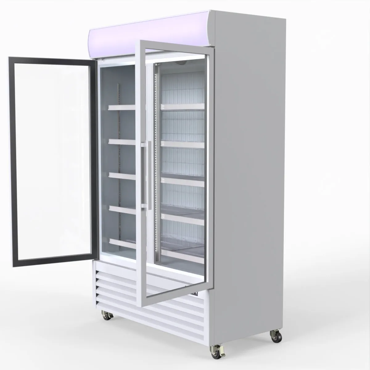 Thermaster 800L Upright Double Glass Door Freezer  LG-800PF