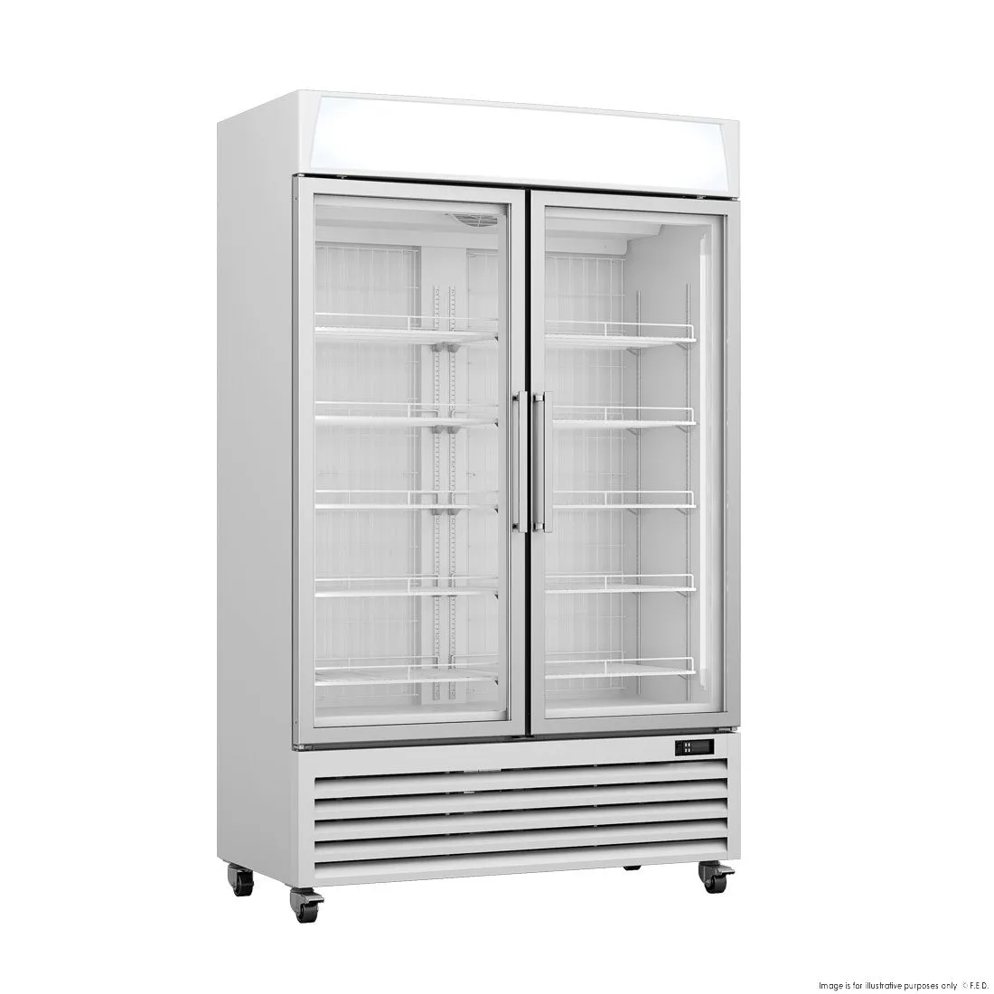 Thermaster 800L Upright Double Glass Door Freezer  LG-800PF