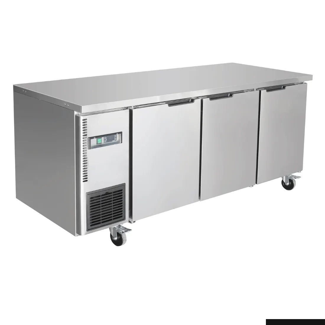 Thermaster Stainless Steel Triple Door Workbench Freezer TS1800BT-3D