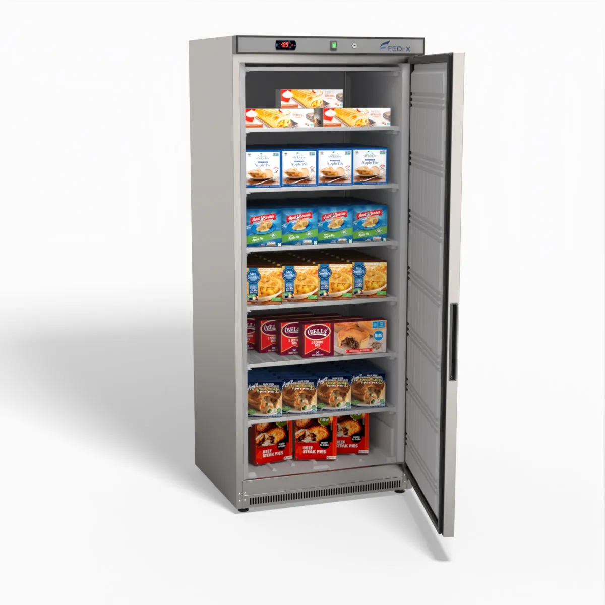 Thermaster Stainless Steel Uprighht Static Freezer XF600SS