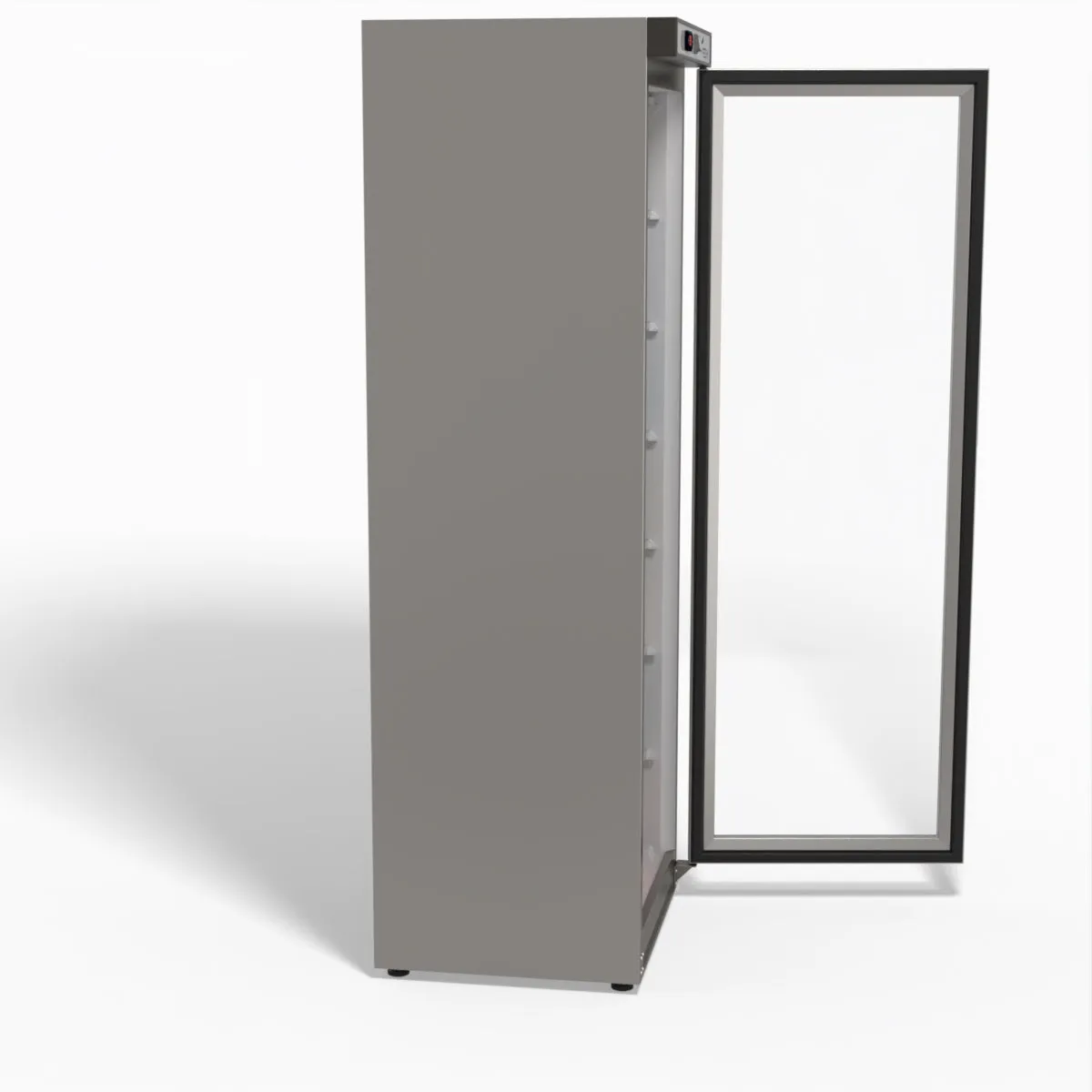 Thermaster Stainless Steel Upright Static Display Freezer XF400SG