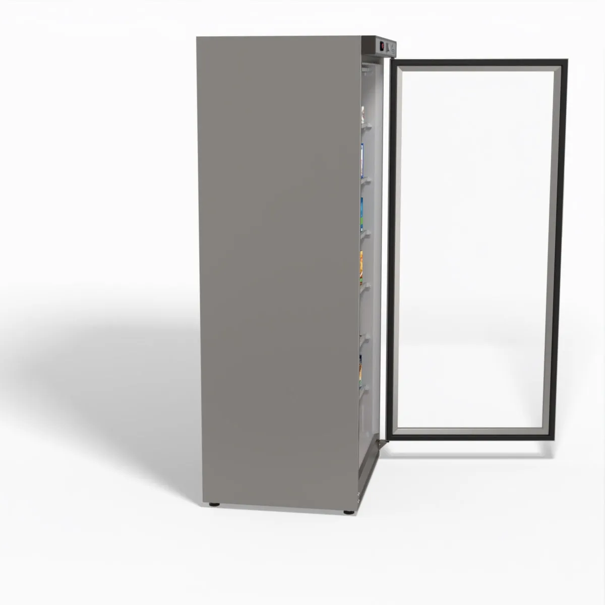 Thermaster Stainless Steel Upright Static Display Freezer XF600SG