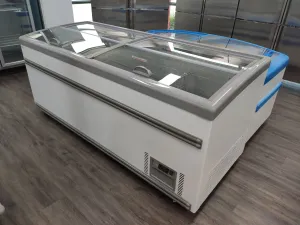 Thermaster Supermarket Island Dual Temperature Freezer & Chiller With Glass Sliding Lids ZCD-E185S