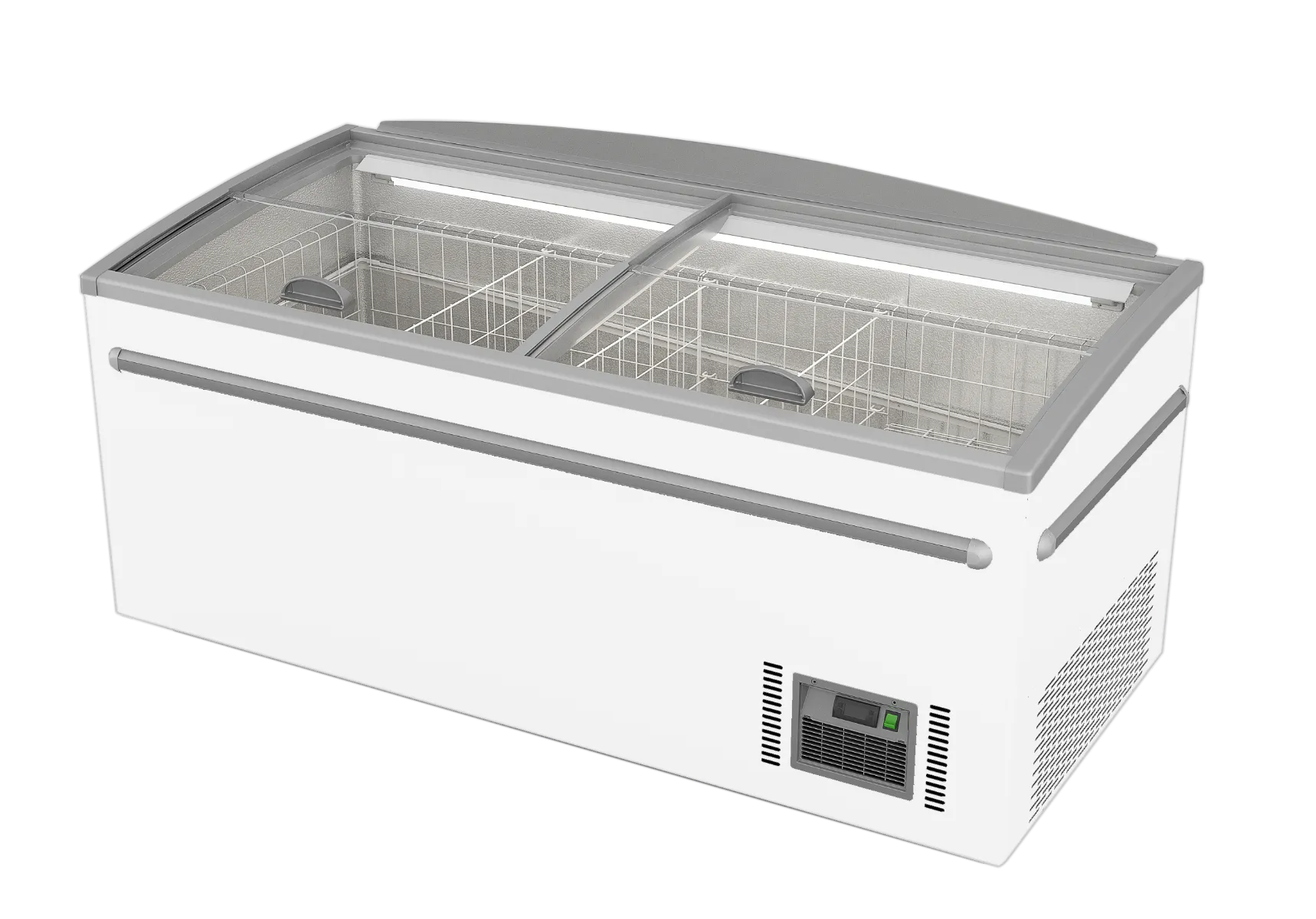 Thermaster Supermarket Island Dual Temperature Freezer & Chiller With Glass Sliding Lids ZCD-E185S