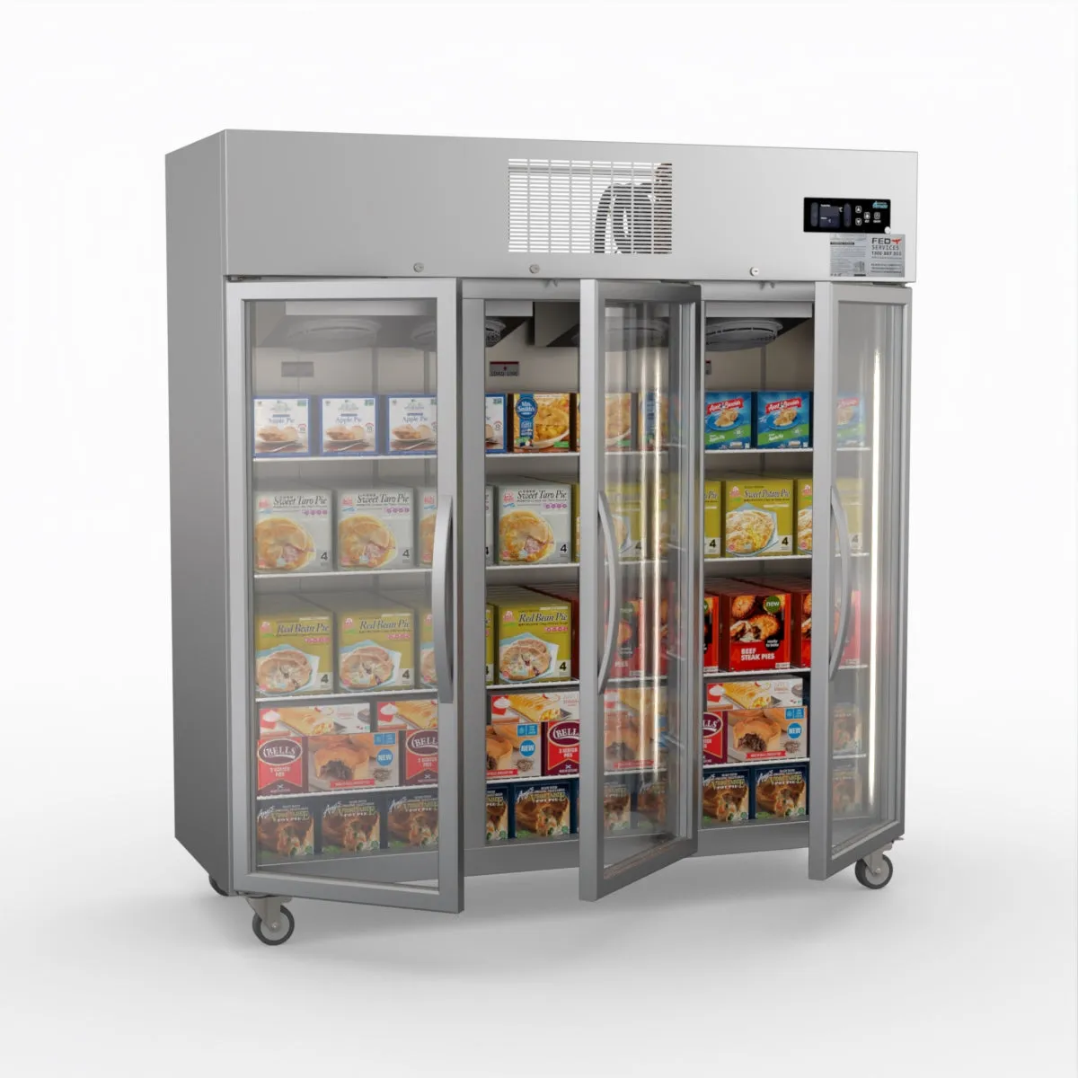Thermaster Three Door Upright Display Freezer SUFG1500