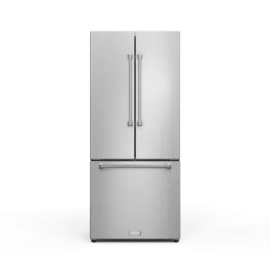 Thor Kitchen RF3017FFD99 30 Inch 17.7 Cu Ft French Door Counter Depth Refrigerator With Ice Maker In Stainless Steel Gordon Ramsay Series - Rf3017Ffd99