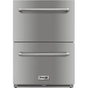 Thor Kitchen TRF2401U 24 Inch Indoor Outdoor Undercounter Refrigerator Drawer