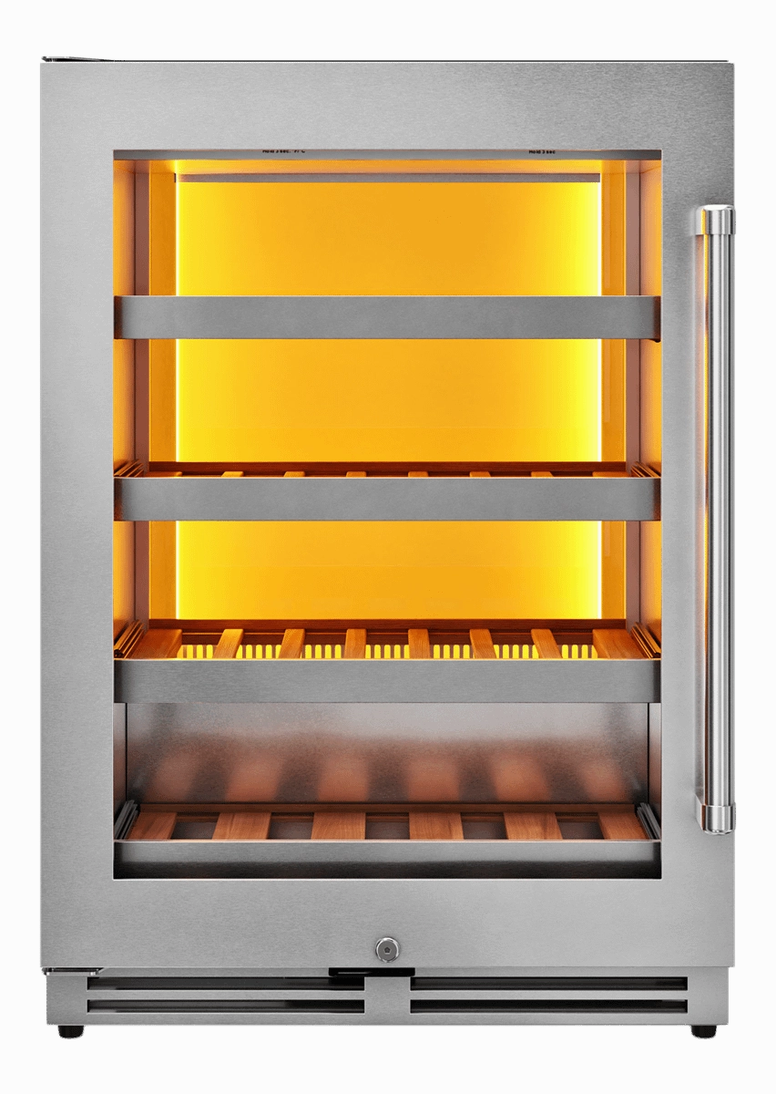Thor Kitchen TWC24ULLH Thor Kitchen 24-Inch Single Zone Wine Cooler, Left Swing, 45 Wine Bottle Capacity - Model Twc24Ul-Lh